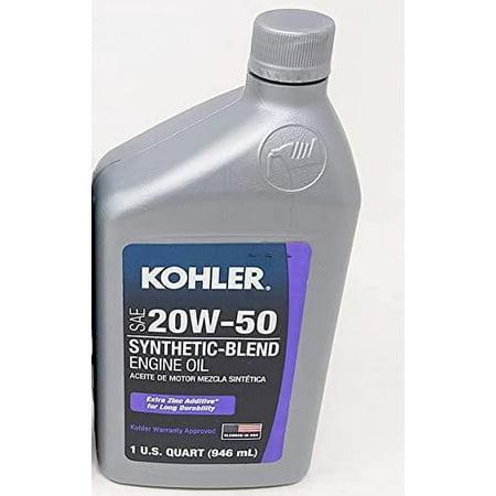 12-Pack Kohler 25 357 72-S Pro SAE 10W-50 Extended Life Synthetic Engine Oil – Made In USA